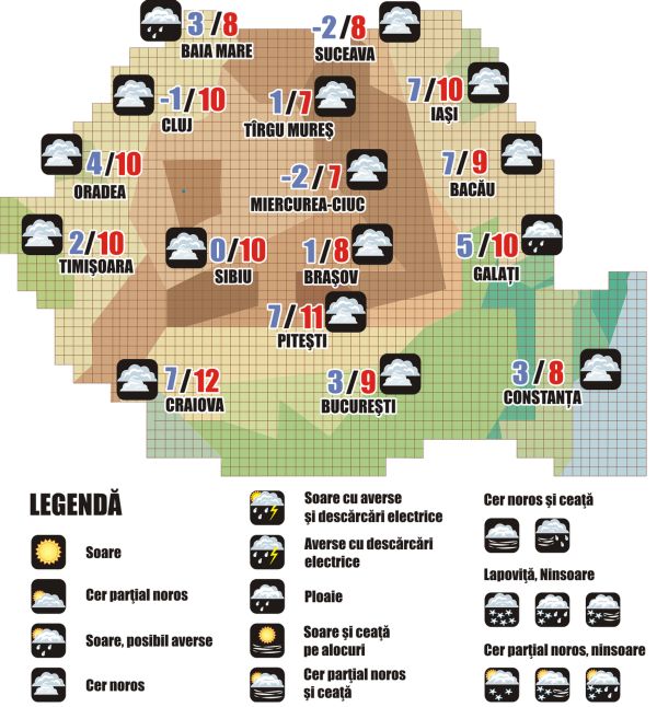Prognoza meteo (09.12. - 10.12.2025)